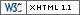 ‫XHTML 1.1 תקני‏